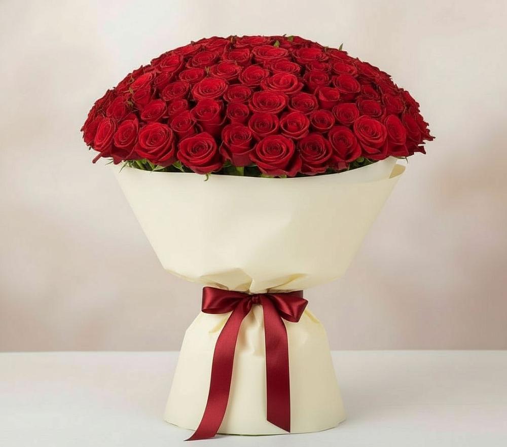 Букет 101 Красная роза Милано в Мошенское