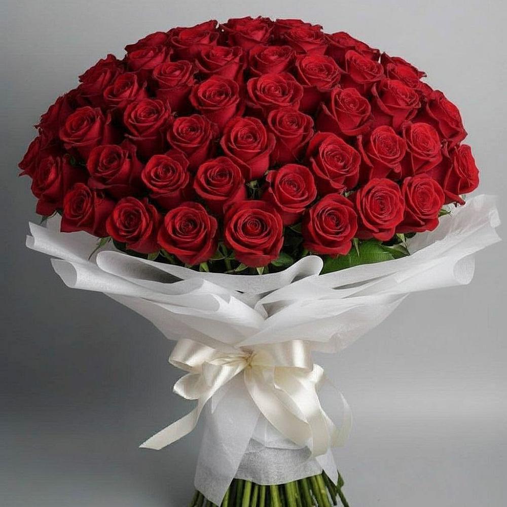 Букет 101 Красная роза Блэк Мэджик в Мошенское