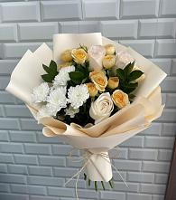 Букет цветов из:  Розы и Хризантемы в Мошенское
