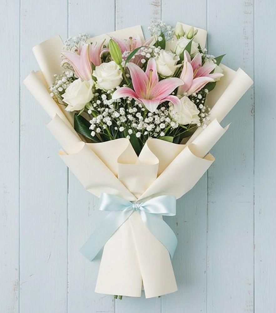 Букет цветов из: Лилии в Мошенское