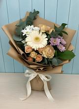 Букет цветов из:  Герберы и Хризантемы в Мошенское