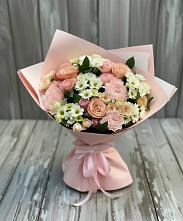 Букет цветов из:  Гвоздики, Розы и Хризантемы в Мошенское