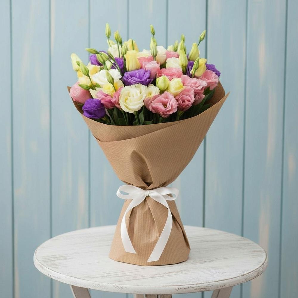 Букет цветов из: Лизиантусы в Мошенское