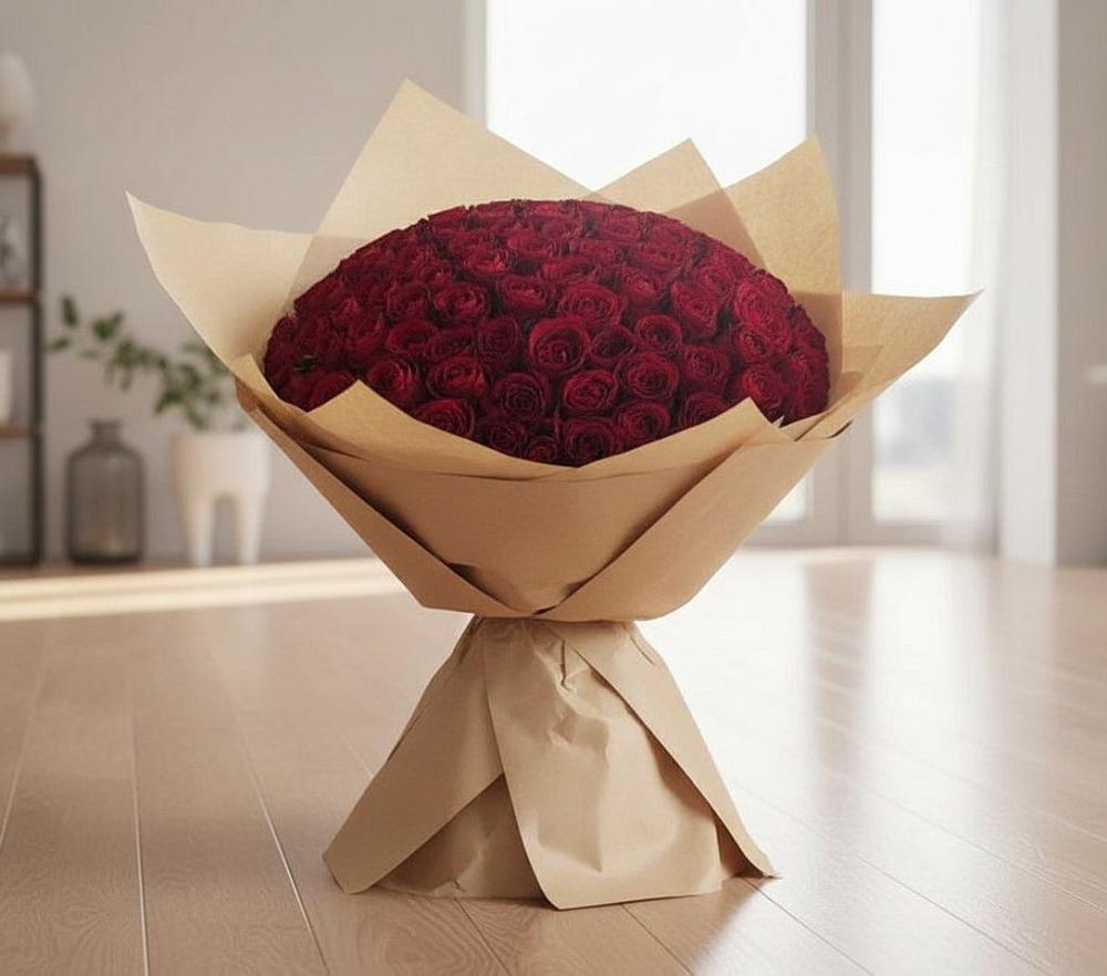 Букет 101 Красная роза в Мошенское