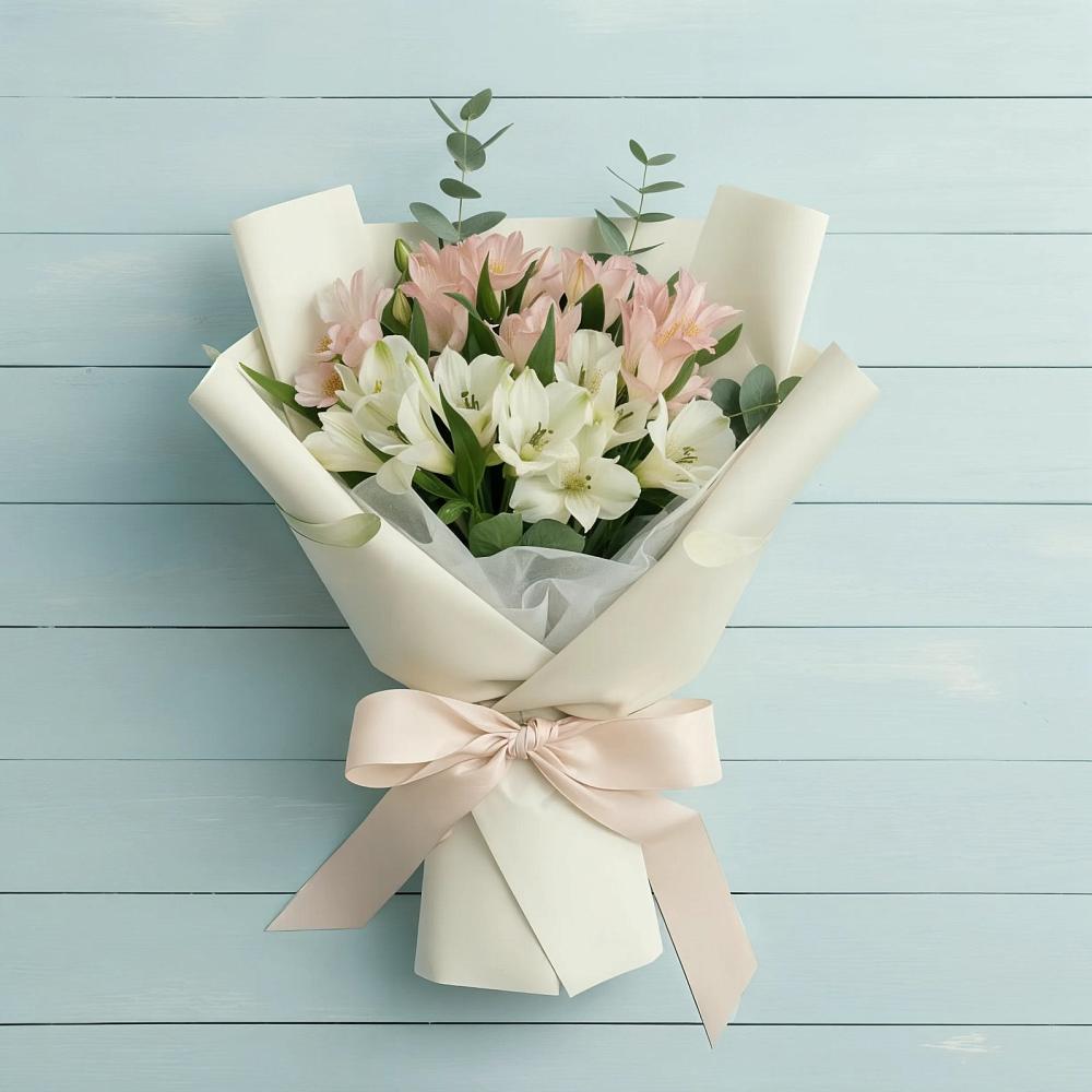 Букет цветов из: Альстромерии в Мошенское