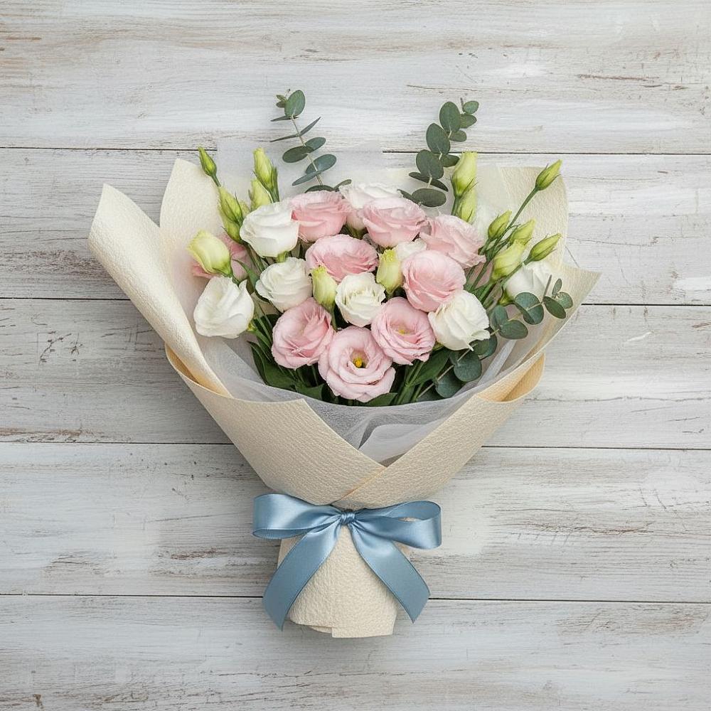 Букет цветов из: Лизиантусы в Мошенское